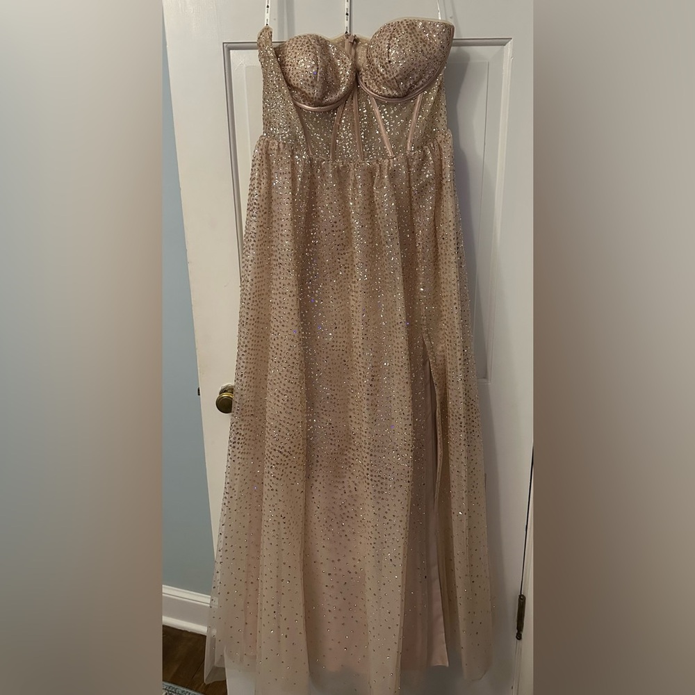 Gold Sequin Dress for Prom